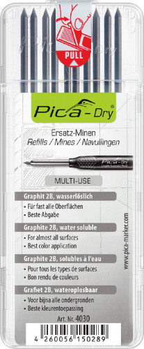 STIFT TILL PICA DRY GRAFIT AVTORKBARA 10 ST