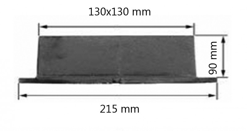 BETÄCKNING TÄT 150MM A15 4-KANTSRAM