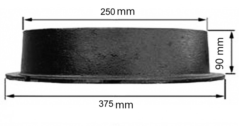 BETÄCKNING SIL 300MM A15 4-KANTSRAM